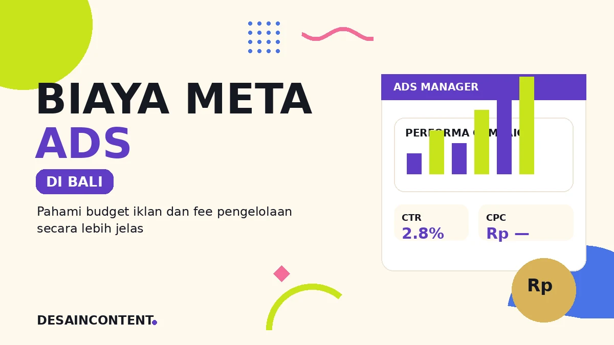 Ilustrasi biaya Meta Ads untuk bisnis di Bali
