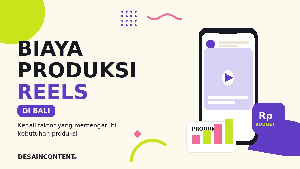 Ilustrasi biaya produksi Reels di Bali