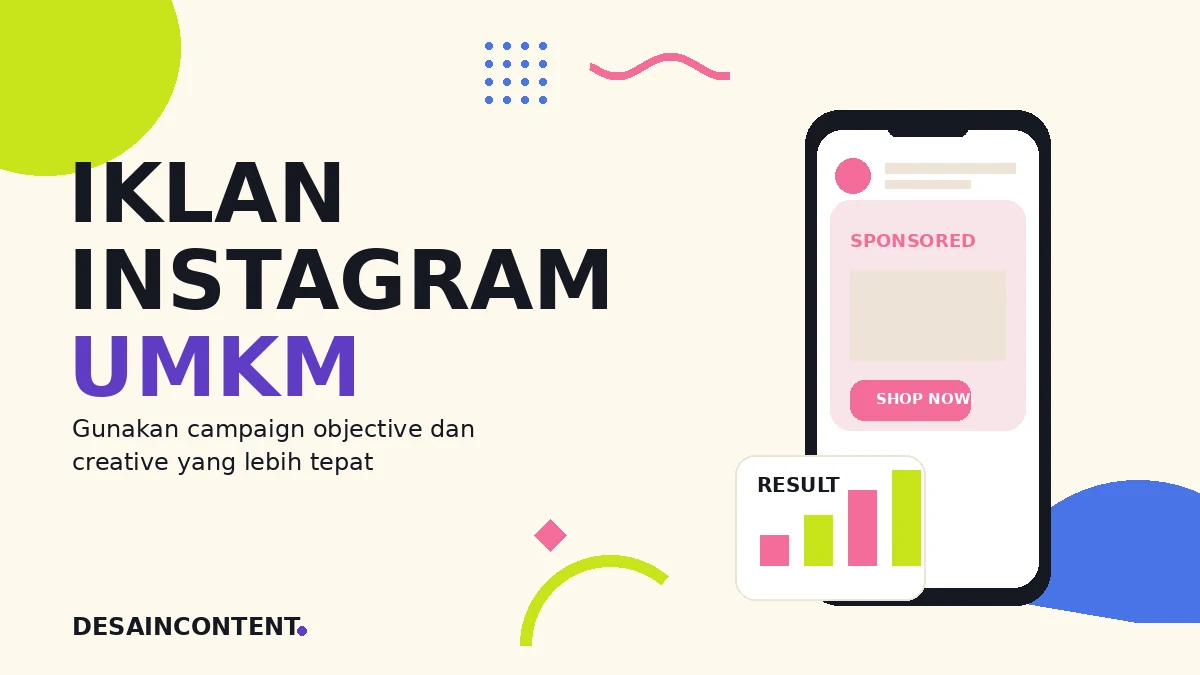 Ilustrasi iklan Instagram untuk UMKM