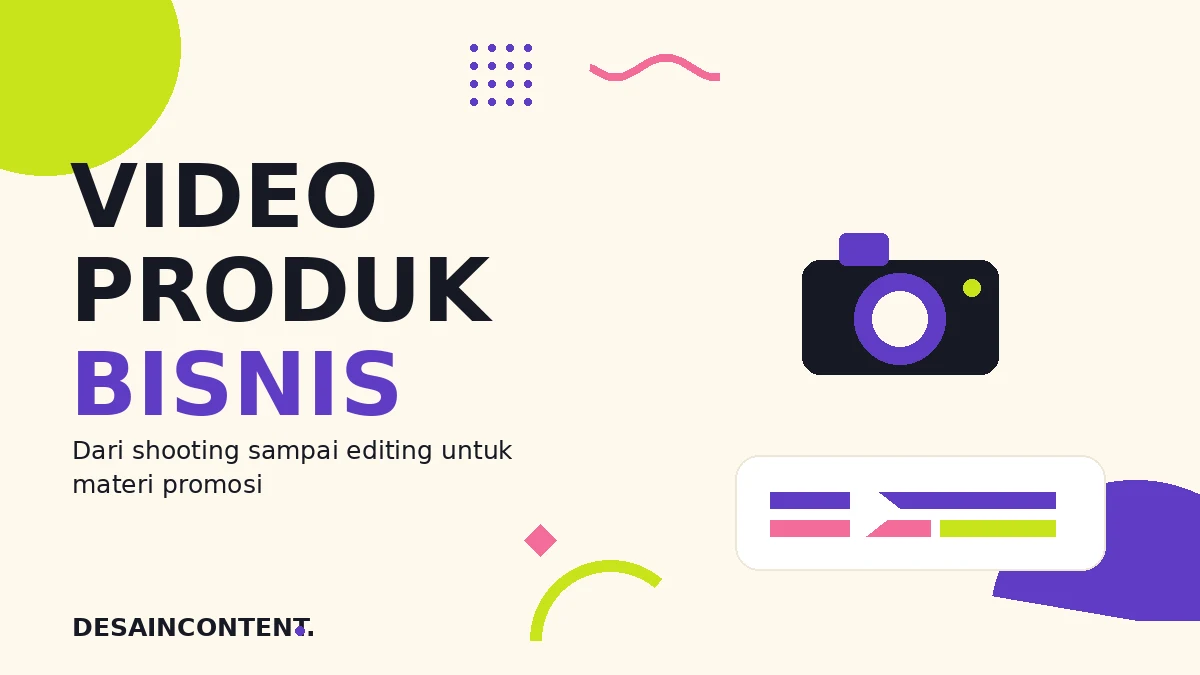 Ilustrasi video produk untuk promosi bisnis